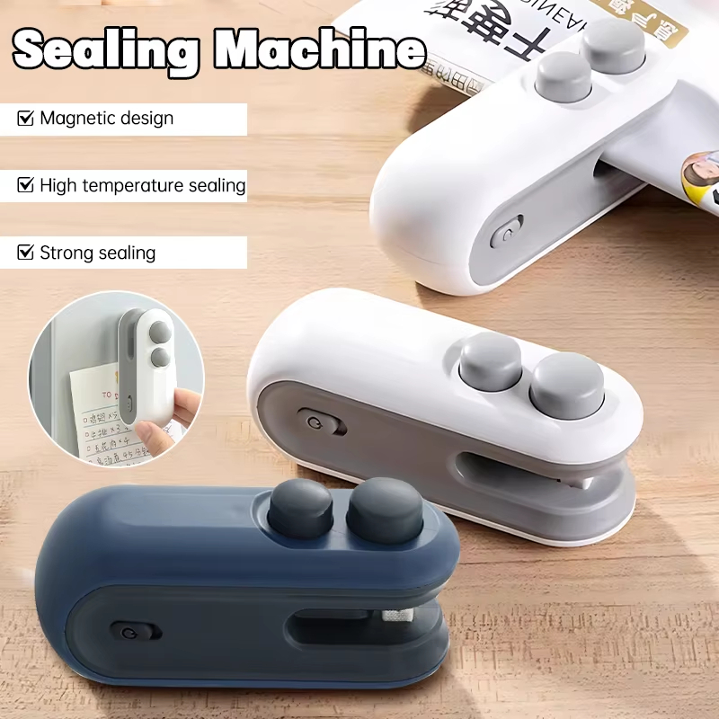 Kitchen Gadgets Built In - ماكينة غلق الأكياس البلاستيكية الصغيرة المحمولة