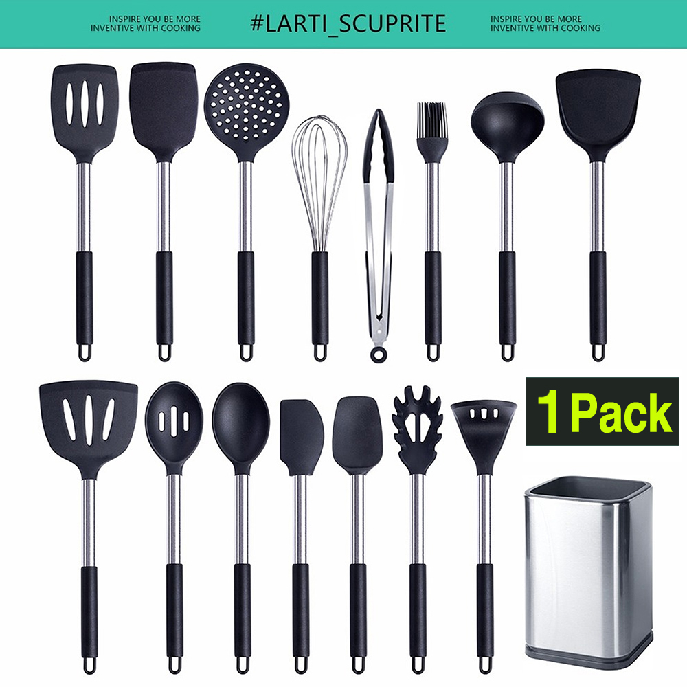 Kitchen Gadgets Under $10 - 1-حزمة أدوات المطبخ السيليكون أواني الطبخ