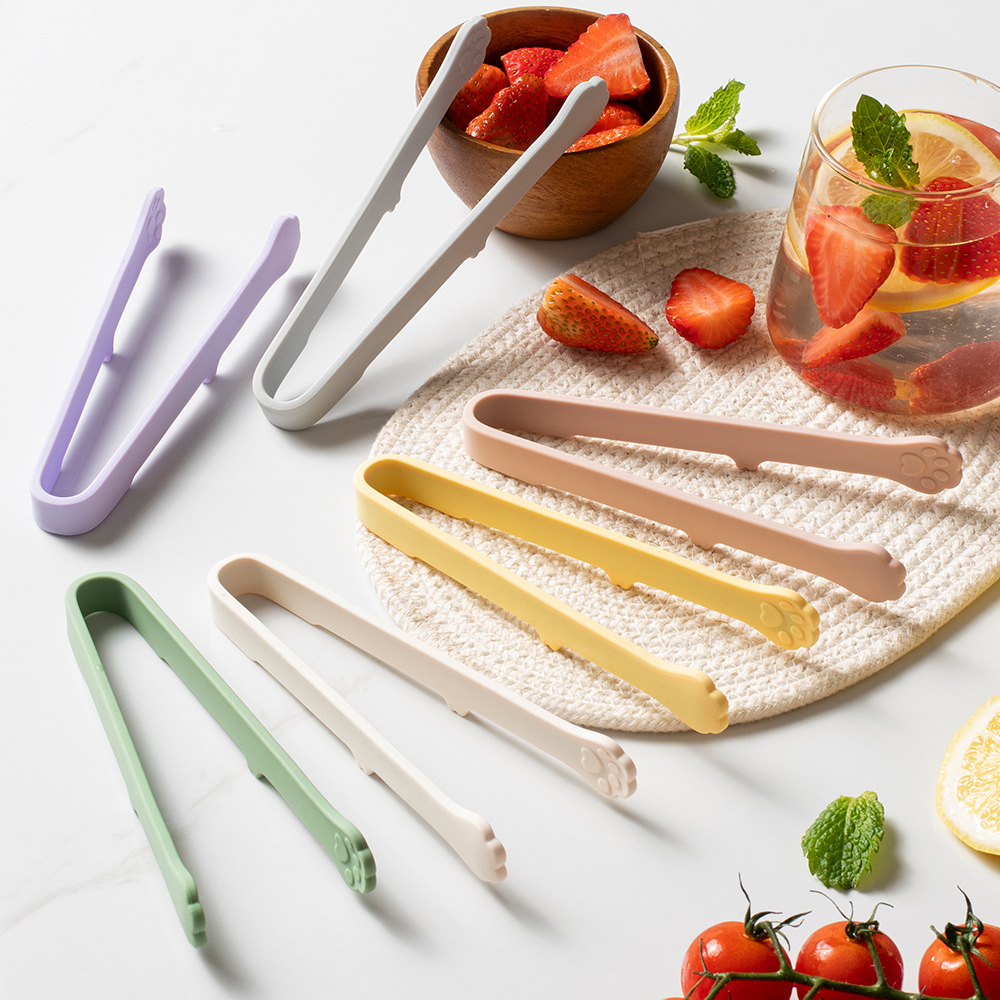 Quality Kitchen Gadgets - لطيف القط باو سيليكون ملقط طعام