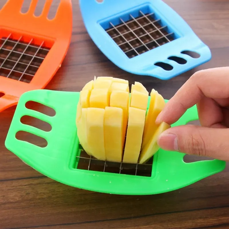 Kitchen Gadgets Useful - آلة صنع البطاطس المقلية، قطاعة بطاطس