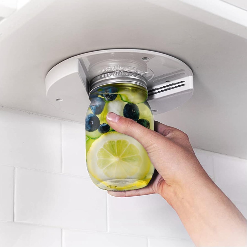 Kitchen Gadgets Cabinet - فتاحات برطمانات تحت الخزانة لليد الضعيفة