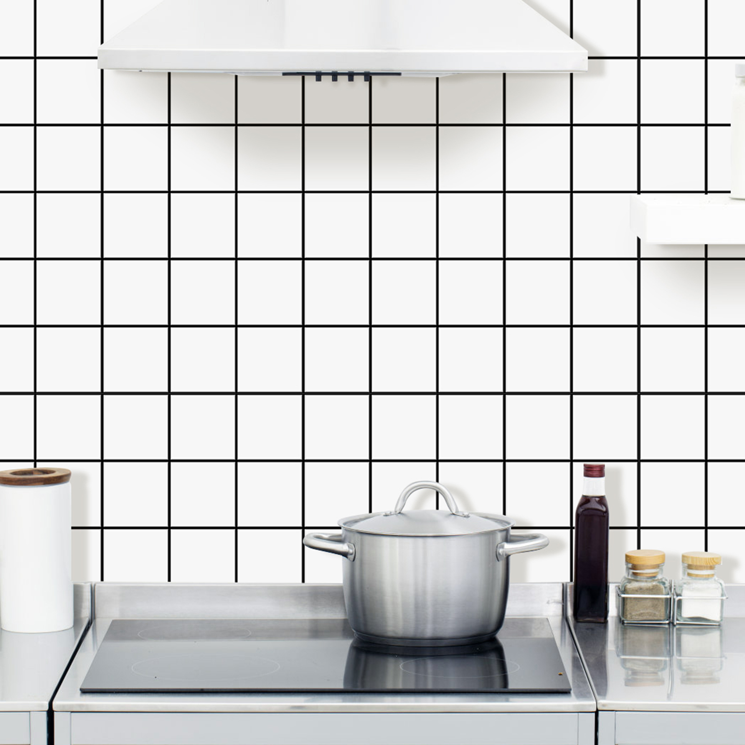 10 قطع من ملصقات البلاط المربع - مراجعة Kitchen Gadgets Cabinet وسعره