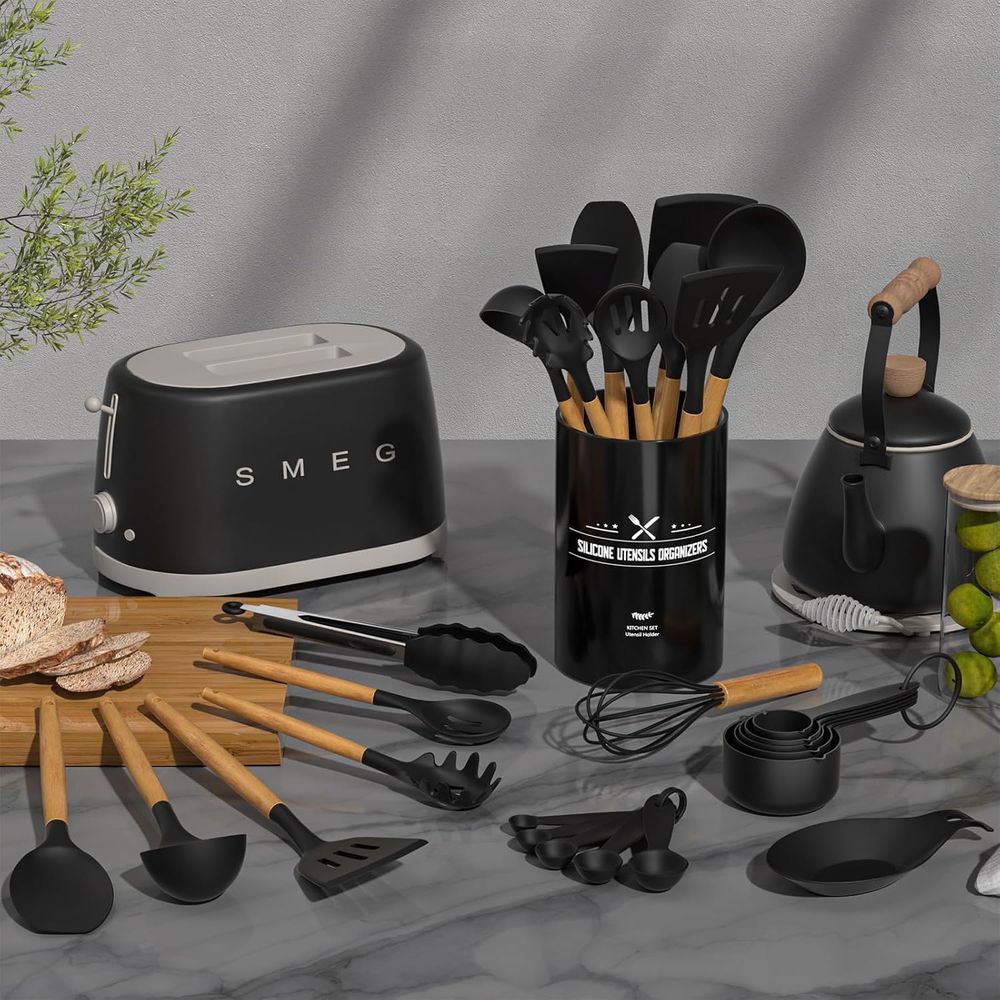 مجموعة أدوات المطبخ - 34 قطعة  - مراجعة Kitchen Gadgets Holder وسعره