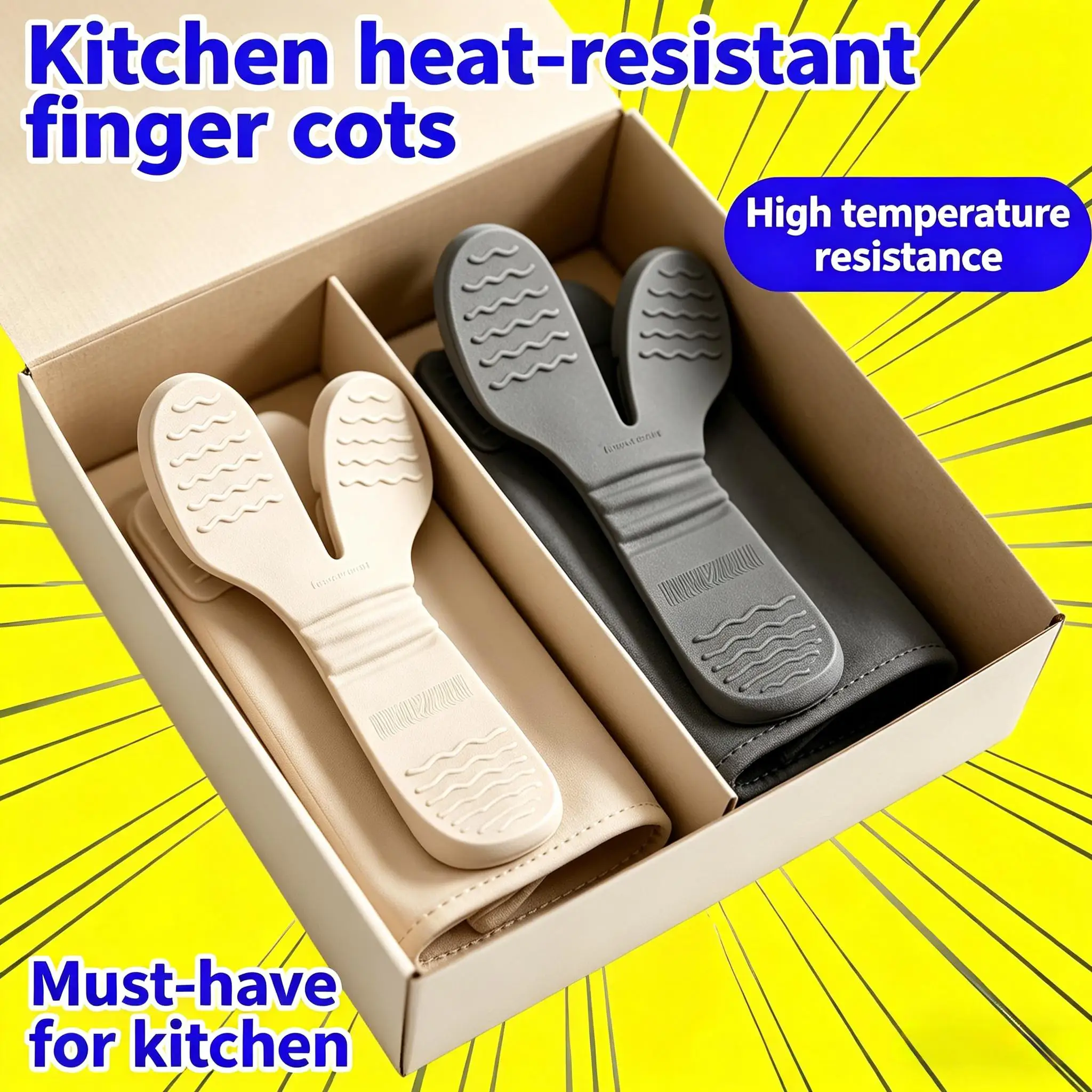 قفازات مقاومة للحرارة بثلاثة أ - مراجعة Kitchen Gadgets Built In وسعره
