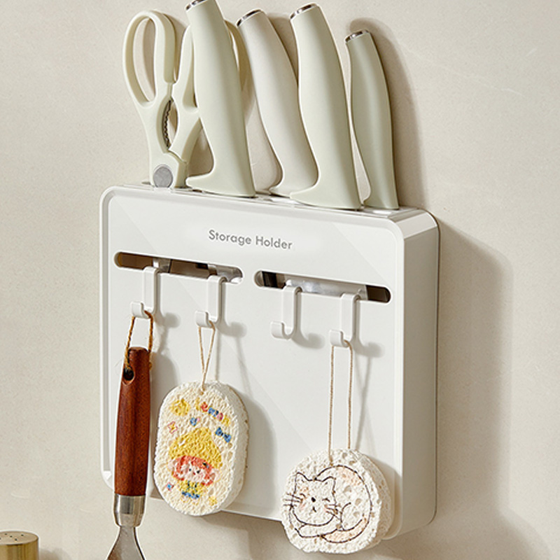 حامل سكاكين المطبخ بدون مثقاب، - مراجعة Kitchen Gadgets Cabinet وسعره