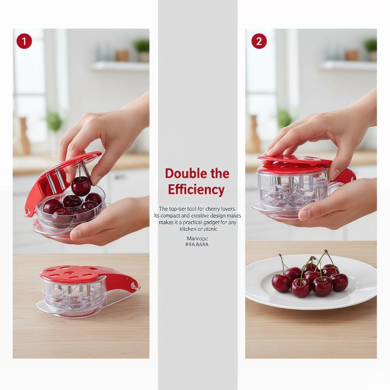 أداة إزالة نوى الكرز بـ 6 فتحا - مراجعة Cherry Pitter Tool وسعره