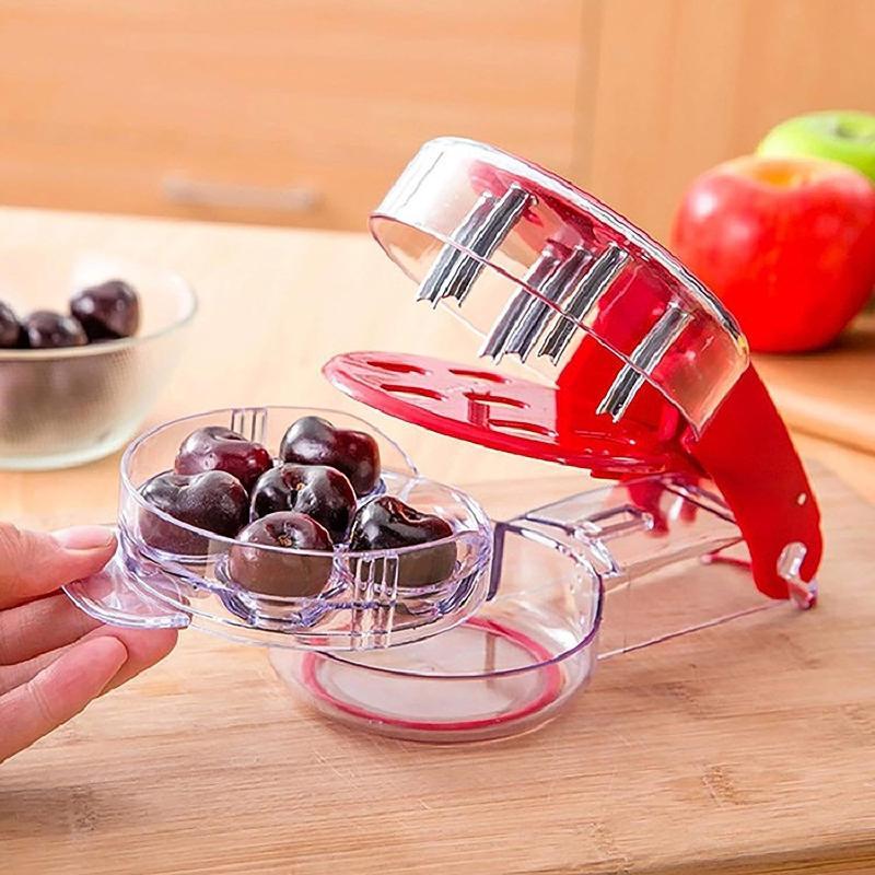 أداة إزالة نوى الكرز بـ 6 فتحا - مراجعة Cherry Pitter Tool وسعره