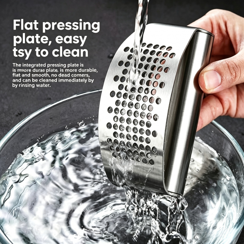 مكبس ثوم يدوي من الفولاذ المقا - مراجعة Kitchen Gadgets Useful وسعره