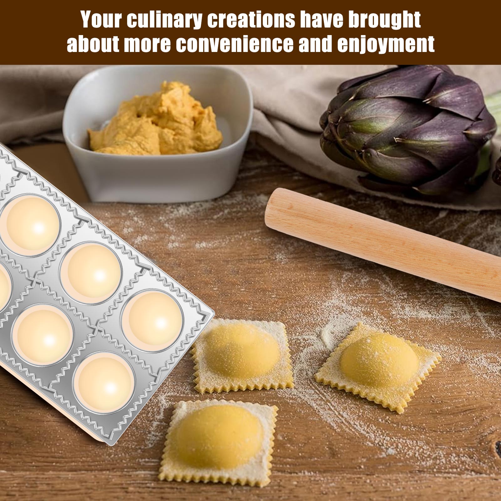 مجموعة قوالب صنع الرافيولي 4/5 - مراجعة Kitchen Gadgets Under $10 وسعره