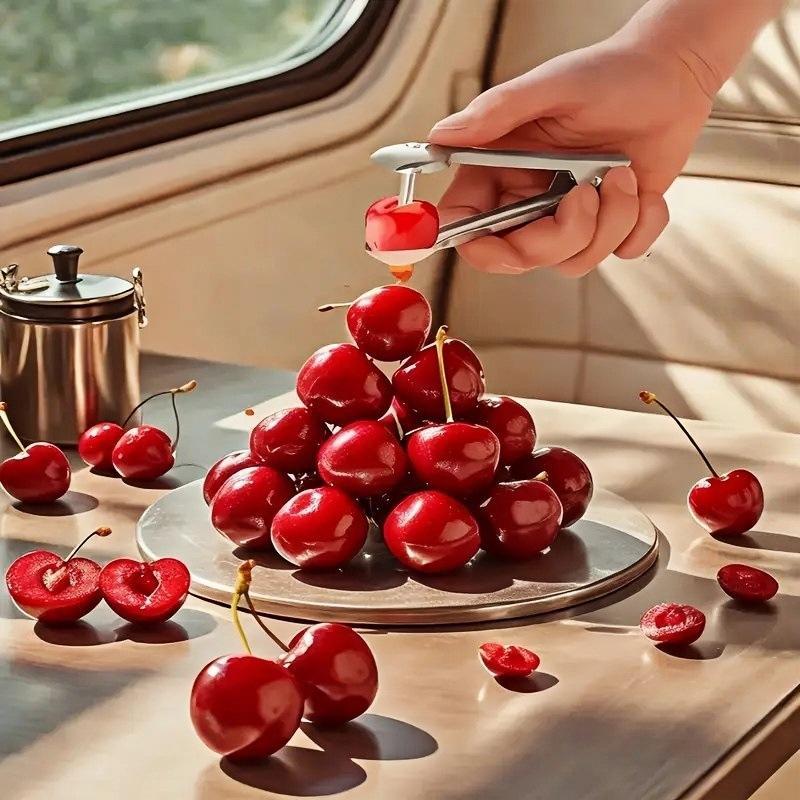 أداة إزالة نوى الزيتون والكرز  - مراجعة Kitchen Gadgets In وسعره