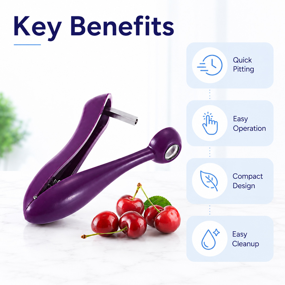 أداة يدوية لإزالة نوى الكرز وا - مراجعة Cherry Pitter Tool وسعره