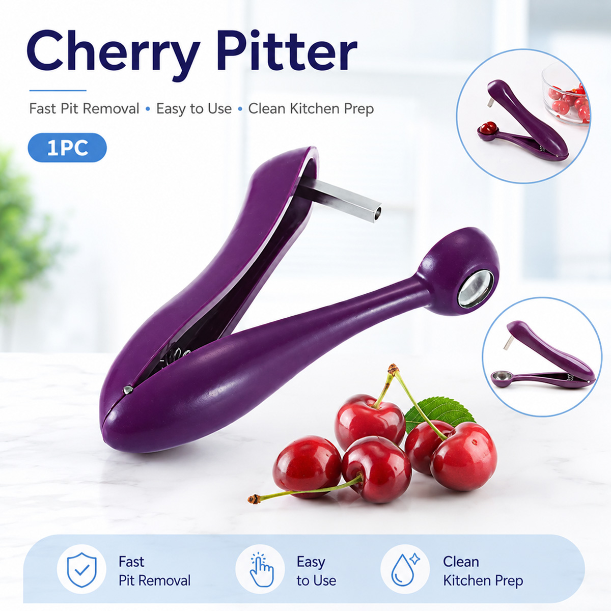 أداة يدوية لإزالة نوى الكرز وا - مراجعة Cherry Pitter Tool وسعره