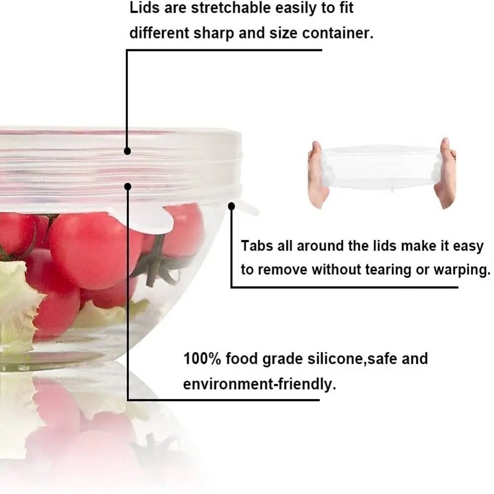 6 قطع جديدة من أغطية السيليكون - مراجعة Kitchen Gadgets Useful وسعره