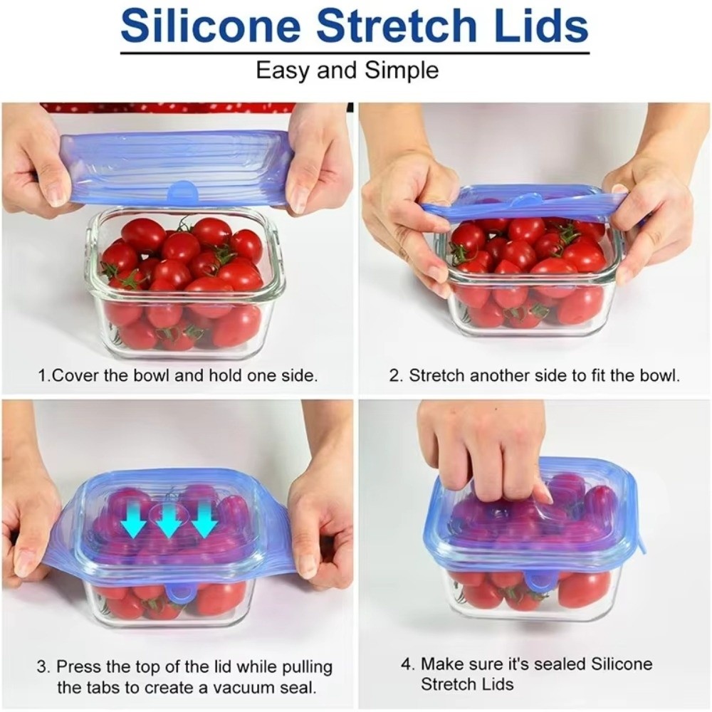 6 قطع جديدة من أغطية السيليكون - مراجعة Kitchen Gadgets Useful وسعره