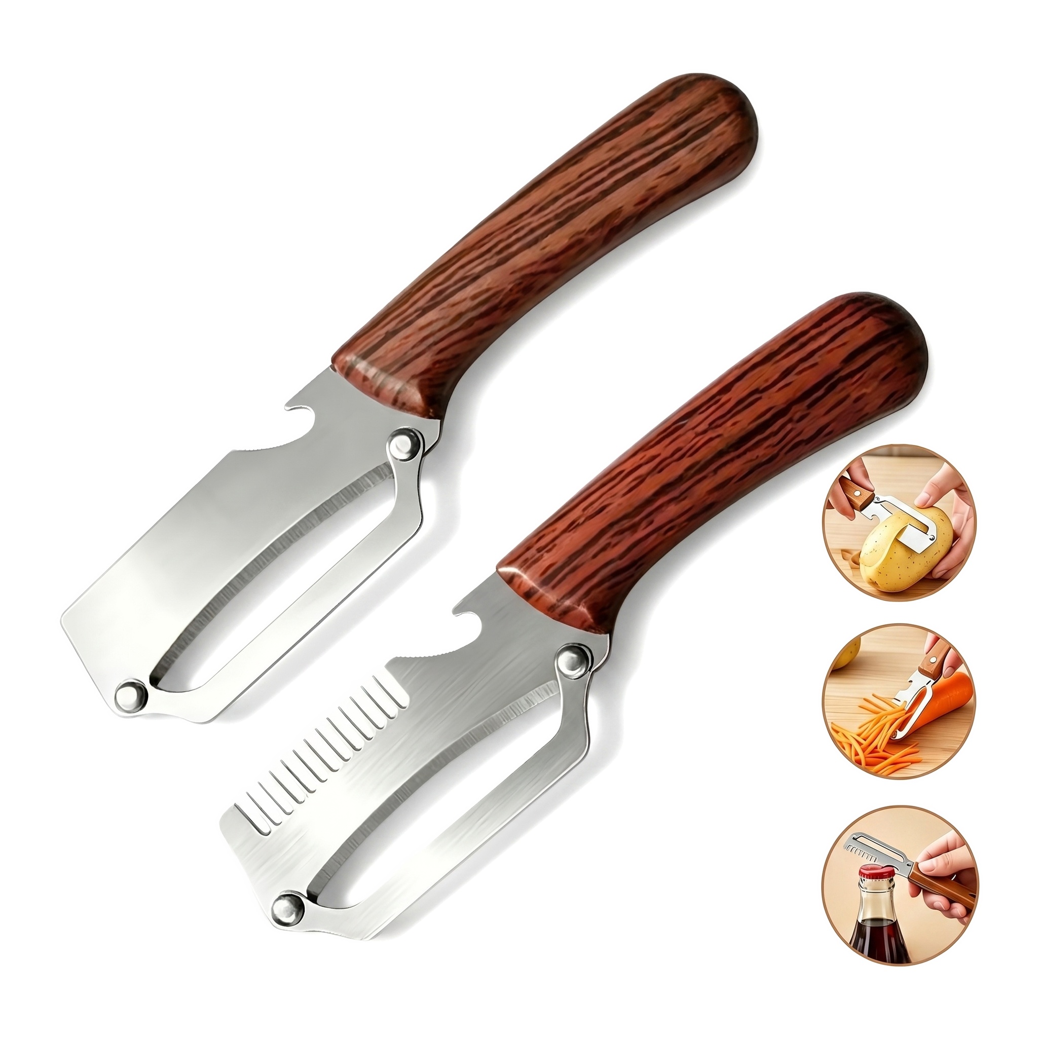 مقشرة خضروات متعددة الوظائف 2  - مراجعة Kitchen Gadgets Built In وسعره