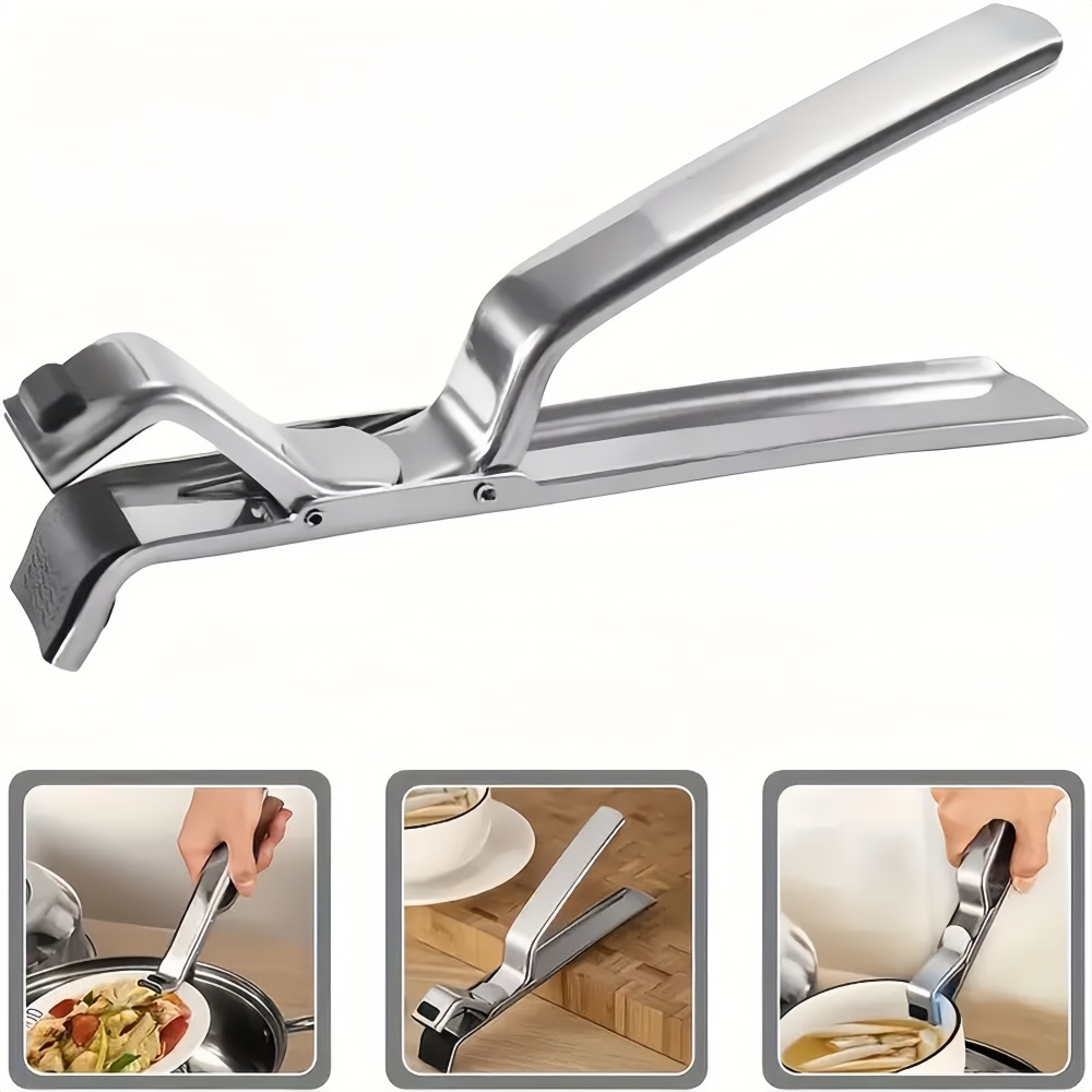 ملقط طبق من الستانلس ستيل مضاد - مراجعة Kitchen Gadgets Holder وسعره