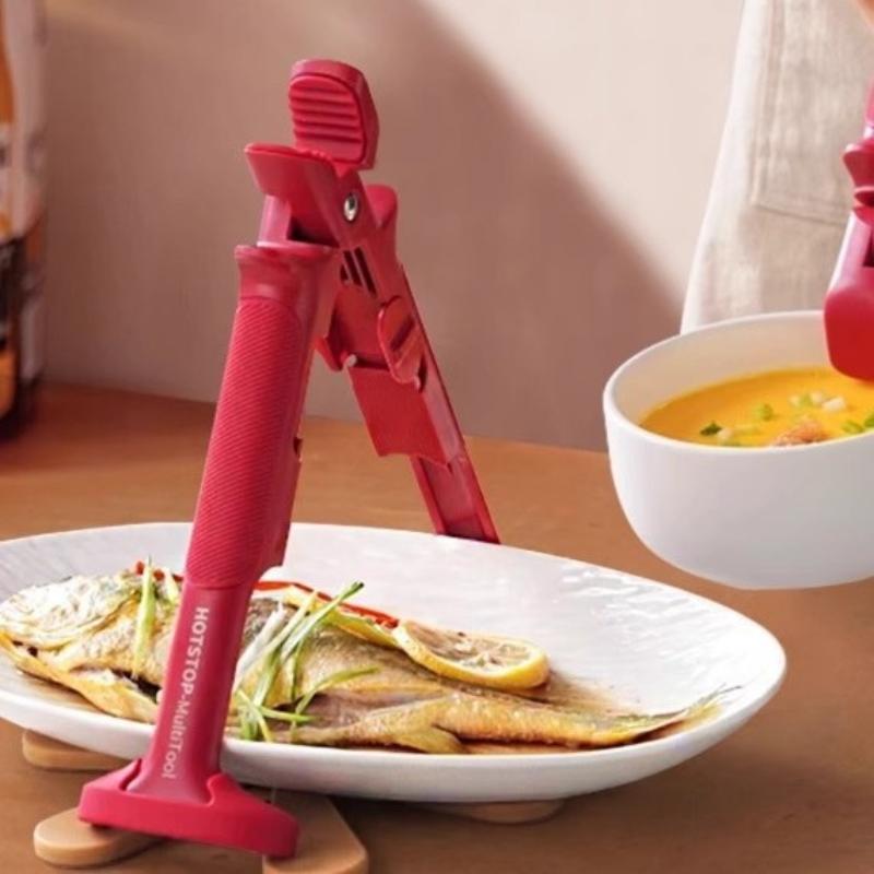 مكافحة تحرق كليب سيليكون المطب - مراجعة Kitchen Gadgets Holder وسعره