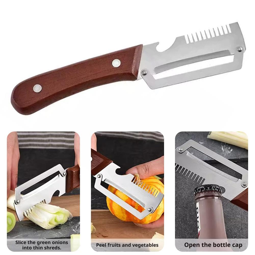 مقشرة خضروات مسننة 2 في 1، سكي - مراجعة Kitchen Gadgets Built In وسعره